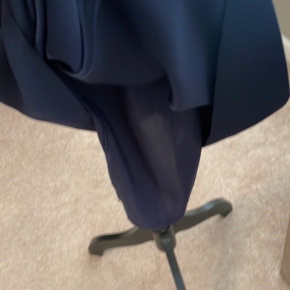 👗NWT👗 - Draper James Solid Keyhole Dress navy blue size 10 - Picture 9 of 13